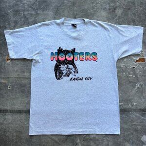 Vintage 80s/90s Hooters Kansas City Front and Back Shirt